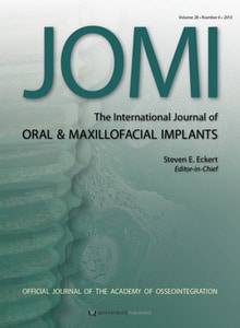 The International Journal of Oral & Maxillofacial Implants