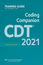 CDT 2021 Coding Companion-Training For The Dental Team